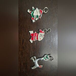 Festive Santa Claus Charm Pendant